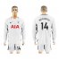 Tottenham Hotspur #14 Nkoudou Home Long Sleeves Soccer Club Jersey