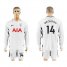 Tottenham Hotspur #14 Nkoudou Home Long Sleeves Soccer Club Jersey