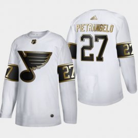 St. Louis Blues #27 Alex Pietrangelo Mens Adidas White Golden Edition Limited Stitched NHL Jersey