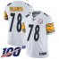 Nike Pittsburgh Steelers #78 Alejandro Villanueva White Mens Stitched NFL 100th Season Vapor Limited Jersey