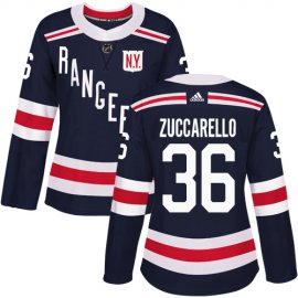 Adidas New York Rangers #36 Mats Zuccarello Navy Blue Authentic 2018 Winter Classic Womens Stitched NHL Jersey
