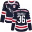 Adidas New York Rangers #36 Mats Zuccarello Navy Blue Authentic 2018 Winter Classic Womens Stitched NHL Jersey