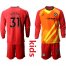 Chelsea #31 Green Red Goalkeeper Long Sleeves Kid Soccer Club Jersey