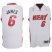 Revolution 30 Miami Heat 6 LeBron James White Swingman Jersey Cheap