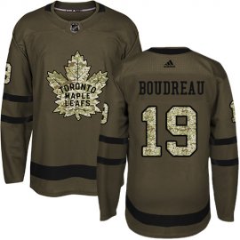 Adidas Toronto Maple Leafs #19 Bruce Boudreau Green Salute to Service Stitched NHL Jersey