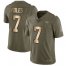 Nike Jacksonville Jaguars #7 Nick Foles Olive/Gold Mens Stitched NFL Limited 2017 Salute To Service Jersey