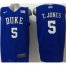 Duke Blue Devils #5 T.Jones Blue Stitched Basketball NCAA Jersey