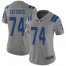 Nike Indianapolis Colts #74 Anthony Castonzo Gray Womens Stitched NFL Limited Inverted Legend Jersey