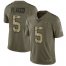 Nike Baltimore Ravens #5 Joe Flacco Olive/Camo Mens Stitched NFL Limited 2017 Salute To Service Jersey