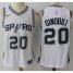 Nike San Antonio Spurs #20 Manu Ginobili White Stitched NBA Swingman Jersey