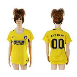 Womens Atletico Madrid Personalized Away Soccer Club Jersey