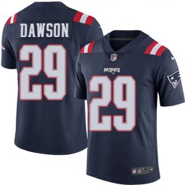 Nike New England Patriots #29 Duke Dawson Navy Blue Mens Stitched NFL Limited Rush Jersey