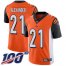Nike Cincinnati Bengals #21 Mackensie Alexander Orange Alternate Mens Stitched NFL 100th Season Vapor Untouchable Limited Jersey