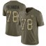 Nike Pittsburgh Steelers #78 Alejandro Villanueva Olive/Camo Mens Stitched NFL Limited 2017 Salute To Service Jersey