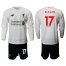 Liverpool #17 Klavan Away Long Sleeves Soccer Club Jersey