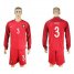 Portugal #3 Pepe Home Long Sleeves Soccer Country Jersey