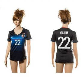Womens Japan #22 Yoshida Home Soccer Country Jersey