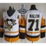 Pittsburgh Penguins #71 Evgeni Malkin White/Black CCM Throwback 2017 Stanley Cup Finals Champions Stitched NHL Jersey