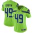 Nike Seattle Seahawks #49 Shaquem Griffin Green Womens Stitched NFL Limited Rush Jersey