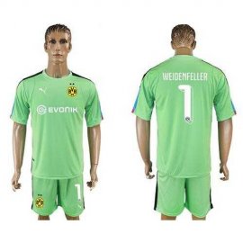 Dortmund #1 Weidenfeller Green Goalkeeper Soccer Club Jersey