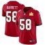 Tampa Bay Buccaneers #58 Shaquil Barrett Mens Super Bowl LV Champions Patch Nike Red Vapor Limited Jersey