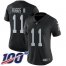 Nike Las Vegas Raiders #11 Henry Ruggs III Black Team Color Womens Stitched NFL 100th Season Vapor Untouchable Limited Jersey