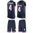 Nike New England Patriots #4 Jarrett Stidham Navy Blue Team Color Mens Stitched NFL Limited Tank Top Suit Jersey
