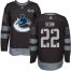 Adidas Vancouver Canucks #22 Daniel Sedin Black 1917-2017 100th Anniversary Stitched NHL Jersey