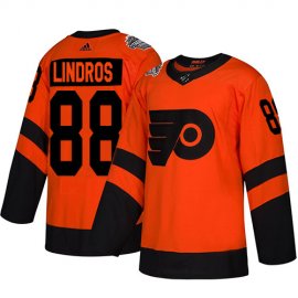 Adidas Philadelphia Flyers #88 Eric Lindros Orange Authentic 2019 Stadium Series Womens Stitched NHL Jersey