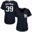 New York Yankees #39 Mike Tauchman Navy Blue Alternate Womens Stitched MLB Jersey