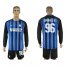 Inter Milan #96 Gabriel B. Home Long Sleeves Soccer Club Jersey