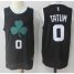 Mens Nike Boston Celtics #0 Jayson Tatum Black Fashion NBA Swingman Jersey