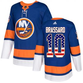 Adidas New York Islanders #10 Derek Brassard Royal Blue Home Authentic USA Flag Stitched Youth NHL Jersey