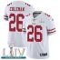 Nike San Francisco 49ers #26 Tevin Coleman White Super Bowl LIV 2020 Mens Stitched NFL Vapor Untouchable Limited Jersey