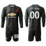 Manchester United Personalized Third Long Sleeves Soccer Club Jersey