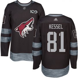 Adidas Arizona Coyotes #81 Phil Kessel Black 1917-2017 100th Anniversary Stitched NHL Jersey