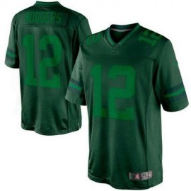 Nike Green Bay Packers #12 Aaron Rodgers Green Mens Stitched NFL Drenched Limited Jersey