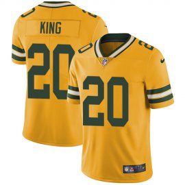 Nike Green Bay Packers #20 Kevin King Yellow Mens Stitched NFL Limited Rush Jersey