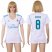 Womens Real Madrid #8 Kroos Home Soccer Club Jersey