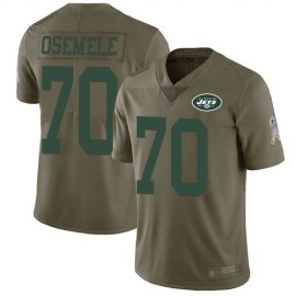 Nike New York Jets #70 Kelechi Osemele Olive Mens Stitched NFL Limited 2017 Salute to Service Jersey