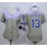 Kansas City Royals #13 Salvador Perez Grey Road Womens Stitched MLB Jersey