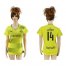 Womens Dortmund #14 Leitner Home Soccer Club Jersey