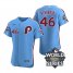 Phillies 46 Jose Alvarado Blue Nike 2022 World Series Flexbase Jersey