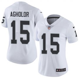 Nike Las Vegas Raiders #15 Nelson Agholor White Womens Stitched NFL Vapor Untouchable Limited Jersey