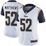 Nike Los Angeles Rams #52 Clay Matthews White Womens Stitched NFL Vapor Untouchable Limited Jersey