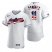 Cleveland Indians #11 Jose Ramirez Mens Nike White Fluttering USA Flag Limited Edition Authentic MLB Jersey