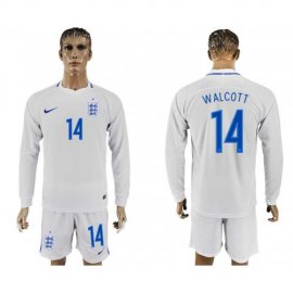England #14 WALCOTT Goalkeeper Home 2018 FIFA World Cup Long Sleeve Soccer Jersey