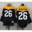 Mitchell And Ness 1967 Pittsburgh Steelers #26 Rod Woodson Black/Yelllow Throwback Mens Stitched NFL Jersey