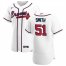 Atlanta Braves #51 Will Smith Mens Nike White Home 2020 Authentic Player MLB Jersey