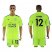 Leicester City #12 Hamer Shiny Green Goalkeeper Soccer Club Jersey